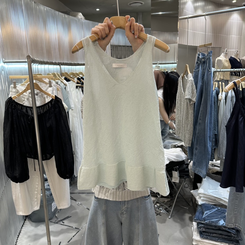 ALEGRE韓國直郵實拍女士新品時尚熱賣26夏季人氣吊帶背心ALEGRE吊帶/背心圖色1