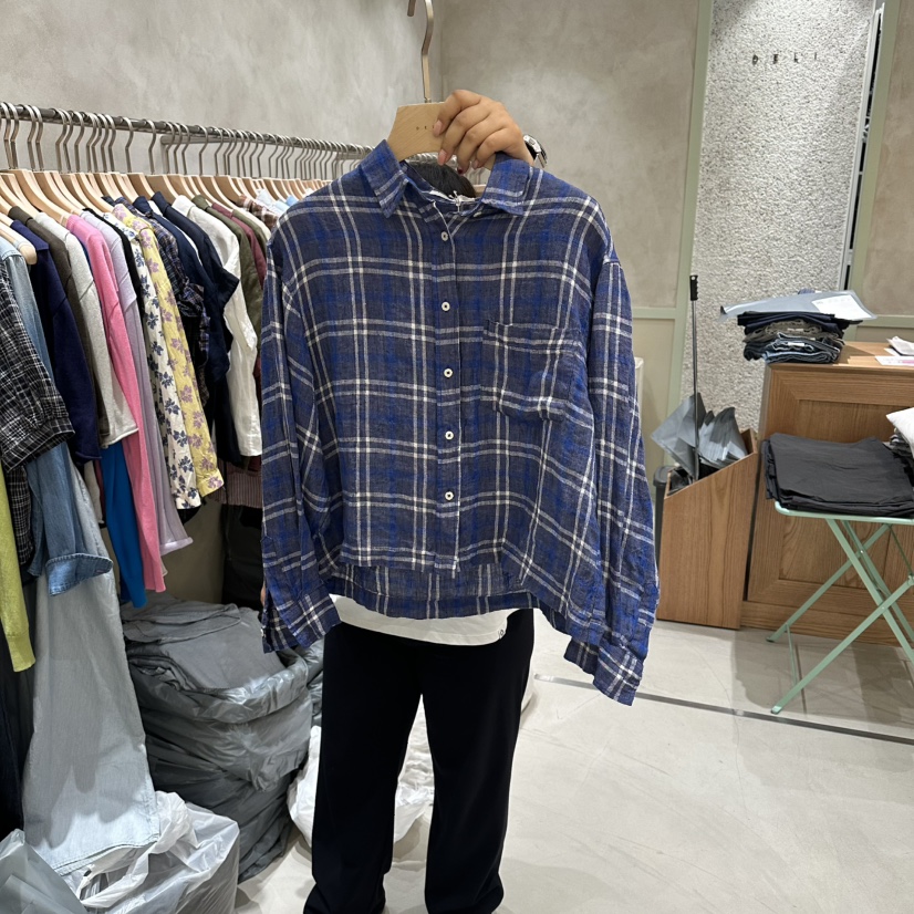 DELI JENNY韓國直郵女士新品休閑人氣26夏季時尚襯衫蕾絲衫DELI JENNY襯衫/蕾絲衫圖色2
