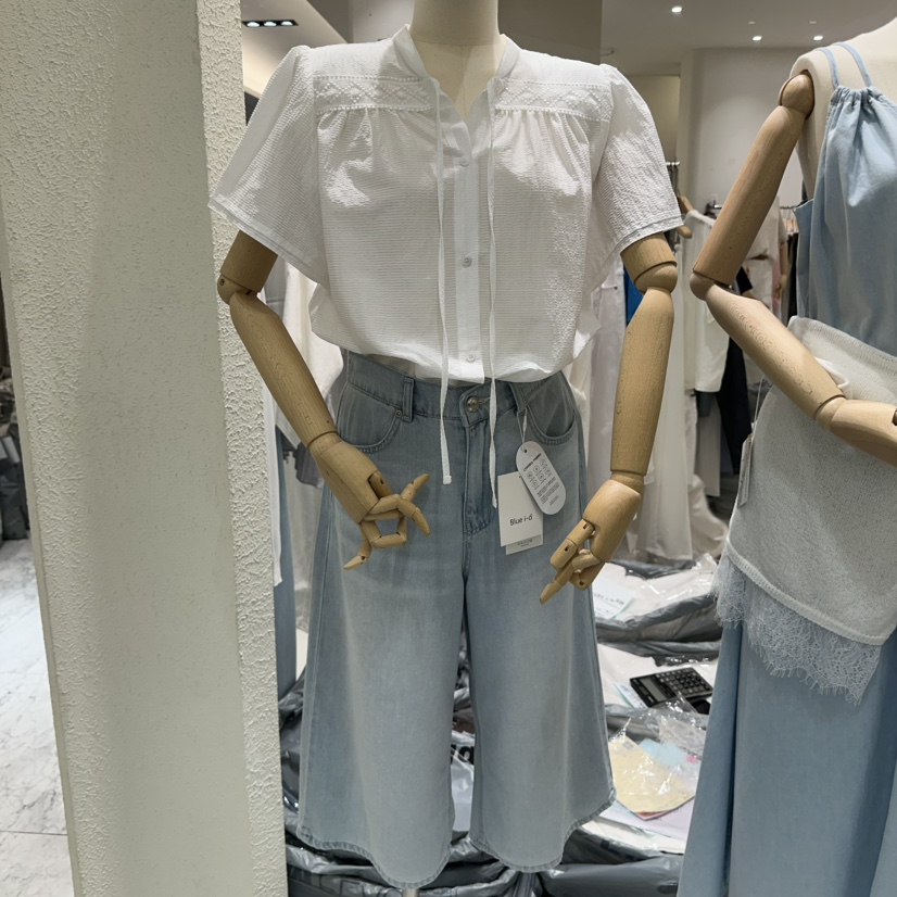 BLUEI-D/N SHARP韓國直郵實拍女士新品職業時尚牛仔褲Blue i-d/N SHARP牛仔褲