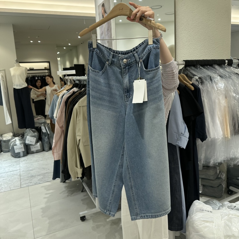 BLUEI-D/N SHARP韓國直郵實拍女士新品職業時尚牛仔褲Blue i-d/N SHARP牛仔褲圖色1深色