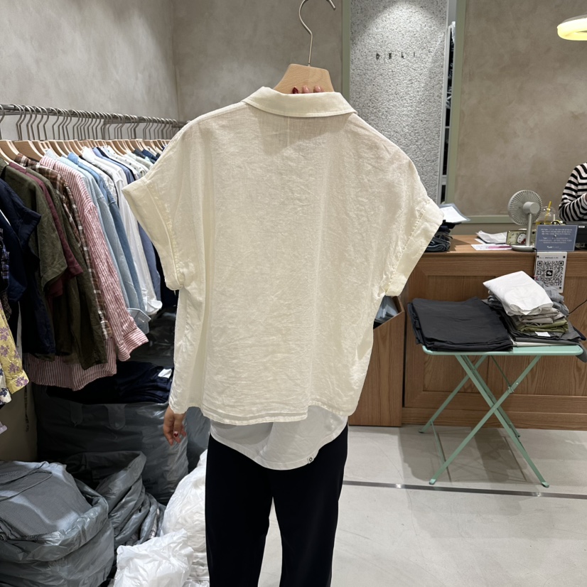 DELI JENNY韓國代購女裝新款休閑26春夏人氣26夏季襯衫蕾絲衫DELI JENNY襯衫/蕾絲衫