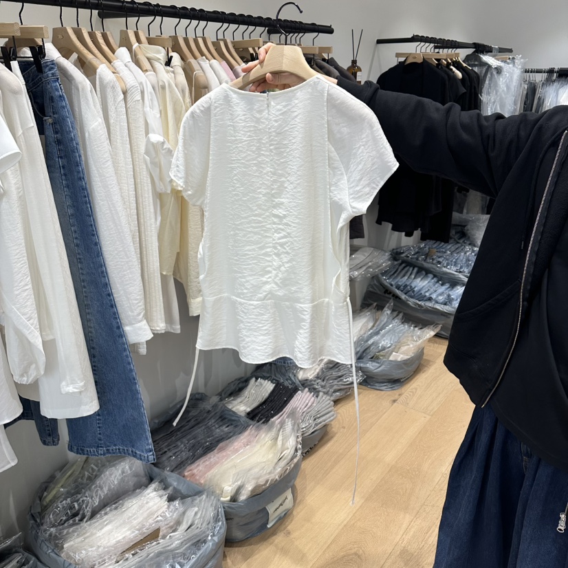 aube nunt韓國代購女裝新款職業時尚熱賣26春夏襯衫蕾絲衫aube nunt襯衫/蕾絲衫