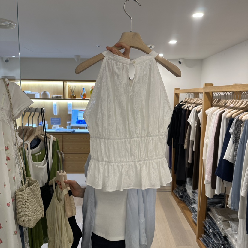 ROUNDER韓國東大門直郵女士新品26夏季時尚熱賣職業吊帶背心ROUNDER吊帶/背心