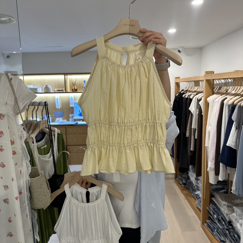 ROUNDER韓國東大門直郵女士新品26夏季時尚熱賣職業吊帶背心ROUNDER吊帶/背心圖色2