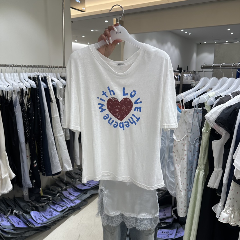 BENE東大門實拍韓國女士新品時尚熱賣休閑26夏季人氣推薦T恤BENET恤圖色2