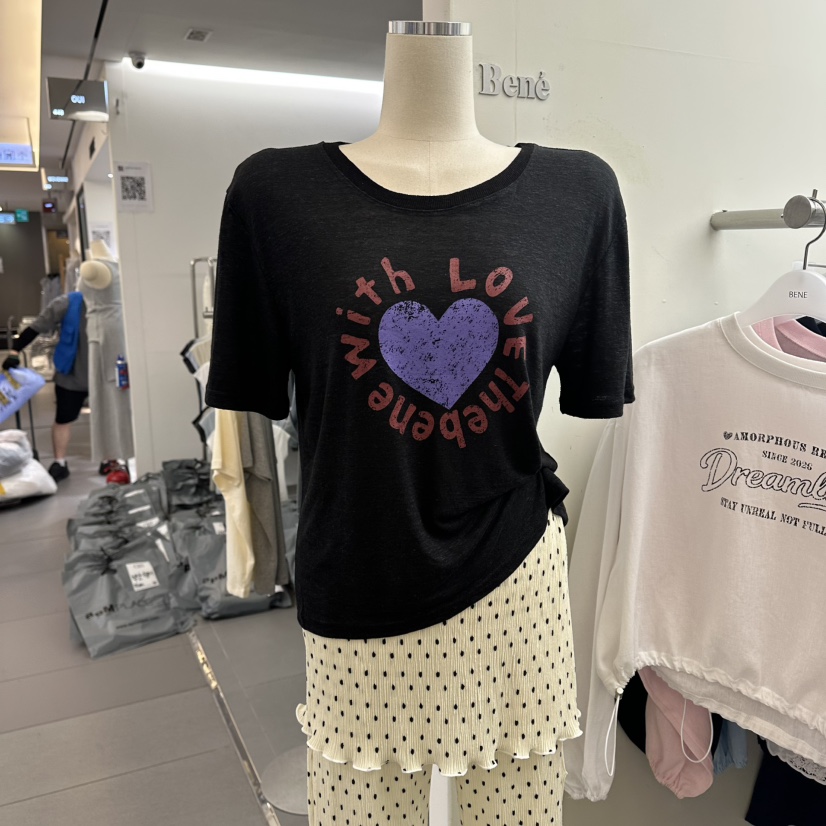 BENE東大門實拍韓國女士新品時尚熱賣休閑26夏季人氣推薦T恤BENET恤圖色5
