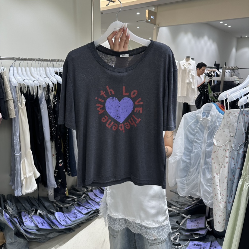BENE東大門實拍韓國女士新品時尚熱賣休閑26夏季人氣推薦T恤BENET恤圖色6