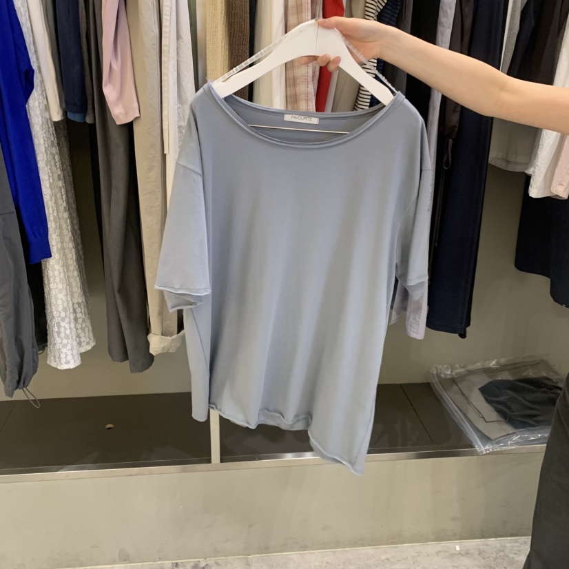 FAVE/FAVOURITE東大門實拍韓國女裝新品職業熱賣休閑T恤FAVE/FAVOURITET恤圖色2