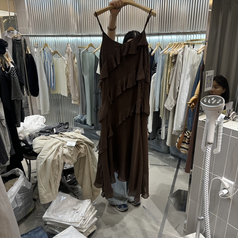 ALEGRE韓國直郵女士新品時尚人氣推薦職業26夏季休閑連衣裙ALEGRE連衣裙