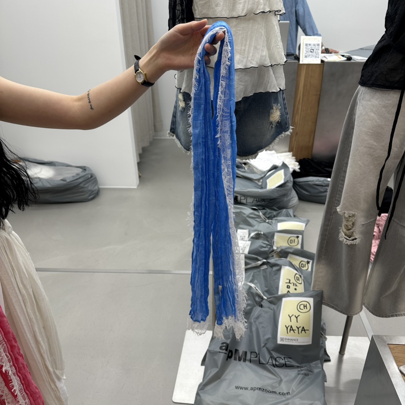 ENHANCE韓國東大門代購女裝新款職業推薦圍巾披肩蕾絲圍巾ENHANCE/HOPESMORE圍巾/披肩圖色2