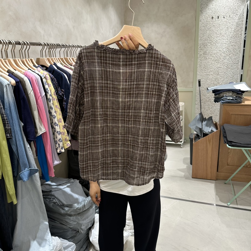 DELI JENNY東大門實拍韓國女士新品熱賣人氣時尚襯衫蕾絲衫DELI JENNY襯衫/蕾絲衫