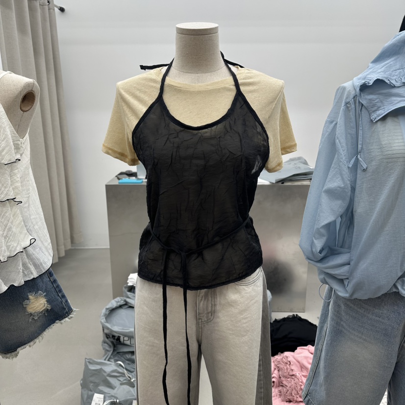 ENHANCE韓國代購女裝新品職業推薦時尚26春夏吊帶背心不含內搭ENHANCE/HOPESMORE吊帶/背心圖色3