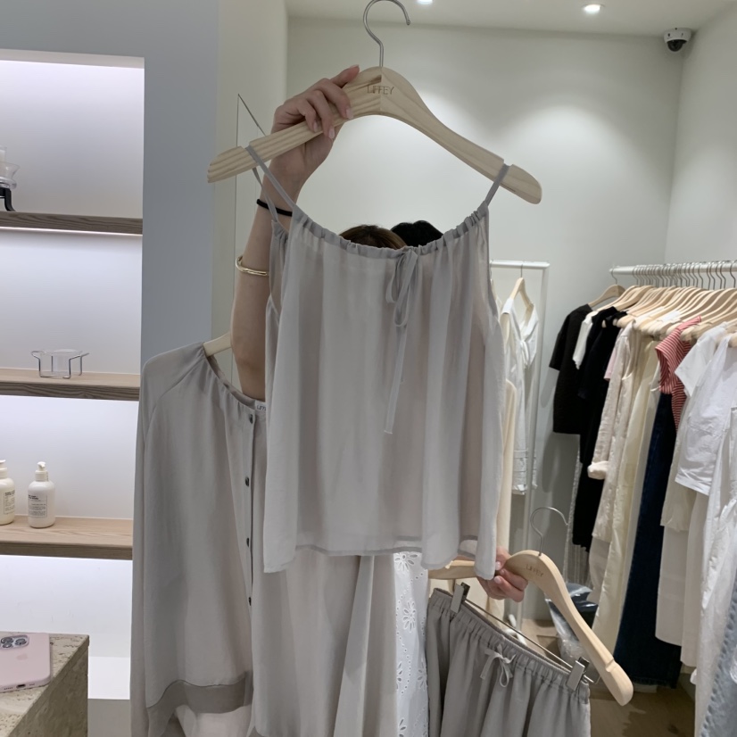 LIFFEY東大門實拍韓國女士新品26夏季熱賣人氣時尚吊帶背心LIFFEY吊帶/背心圖色1