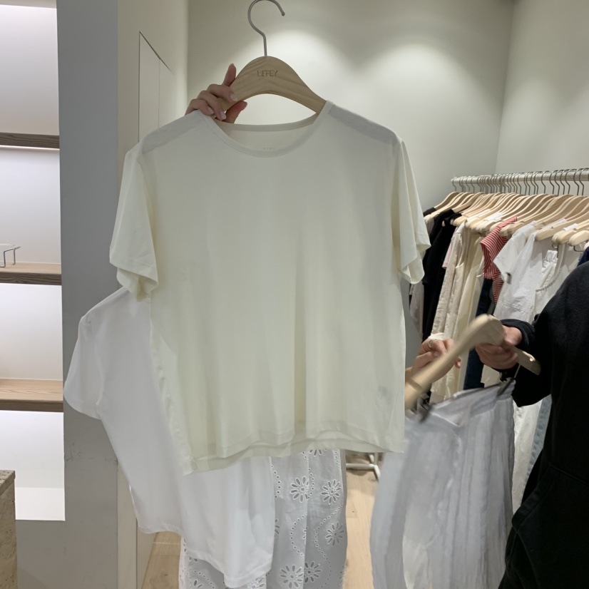 LIFFEY韓國直郵女裝新款人氣職業時尚熱賣26夏季26春夏T恤LIFFEYT恤圖色3