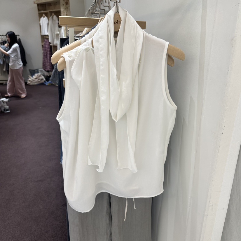 PITA/THEVERLIN韓國代購女士新品推薦吊帶背心含圍巾系帶PITA/THEVERLIN吊帶/背心圖色1