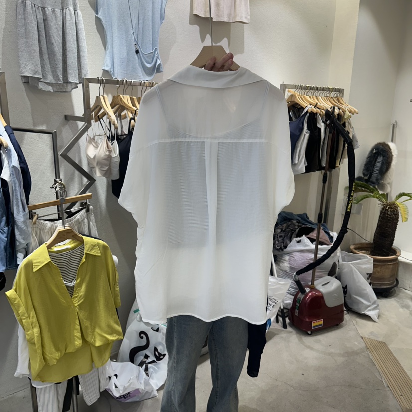 HIPTIQUE韓國代購女士新品26春夏時尚休閑襯衫蕾絲衫假兩件HIPTIQUE襯衫/蕾絲衫