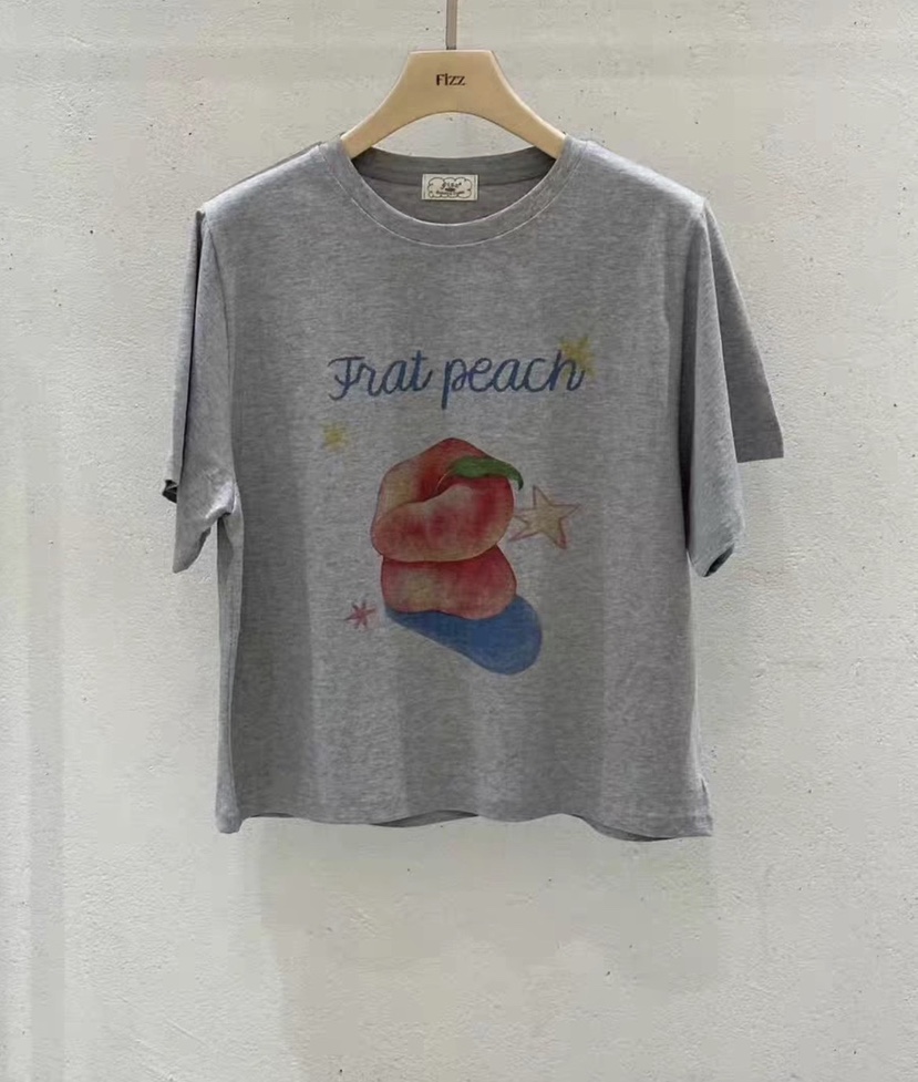 FIZZ韓國直郵實拍女裝新品推薦職業人氣26夏季熱賣時尚T恤FIZZT恤圖色2
