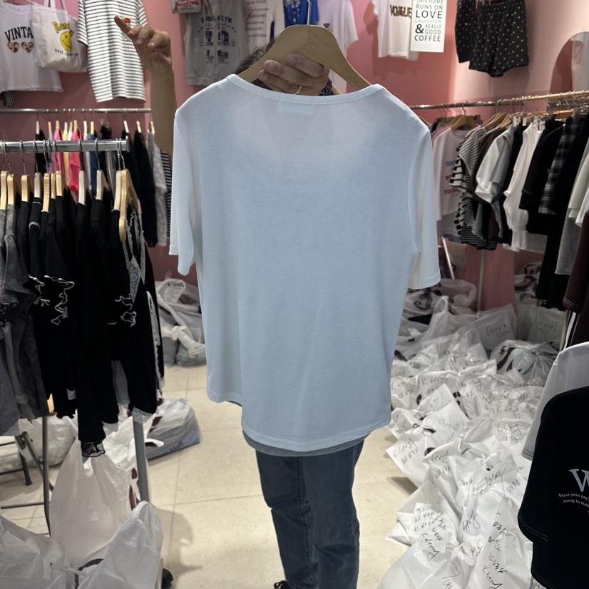 K STORY韓國東大門代購女士新品26春夏人氣休閑熱賣職業T恤K STORYT恤