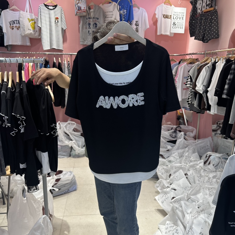 K STORY韓國東大門代購女士新品26春夏人氣休閑熱賣職業T恤K STORYT恤圖色2