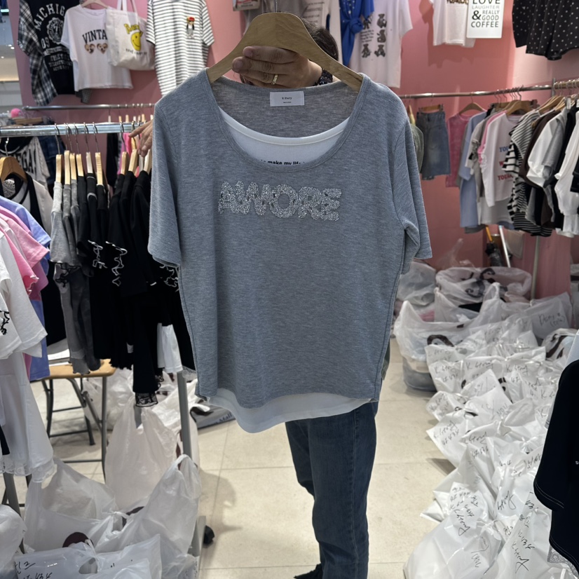 K STORY韓國東大門代購女士新品26春夏人氣休閑熱賣職業T恤K STORYT恤圖色3