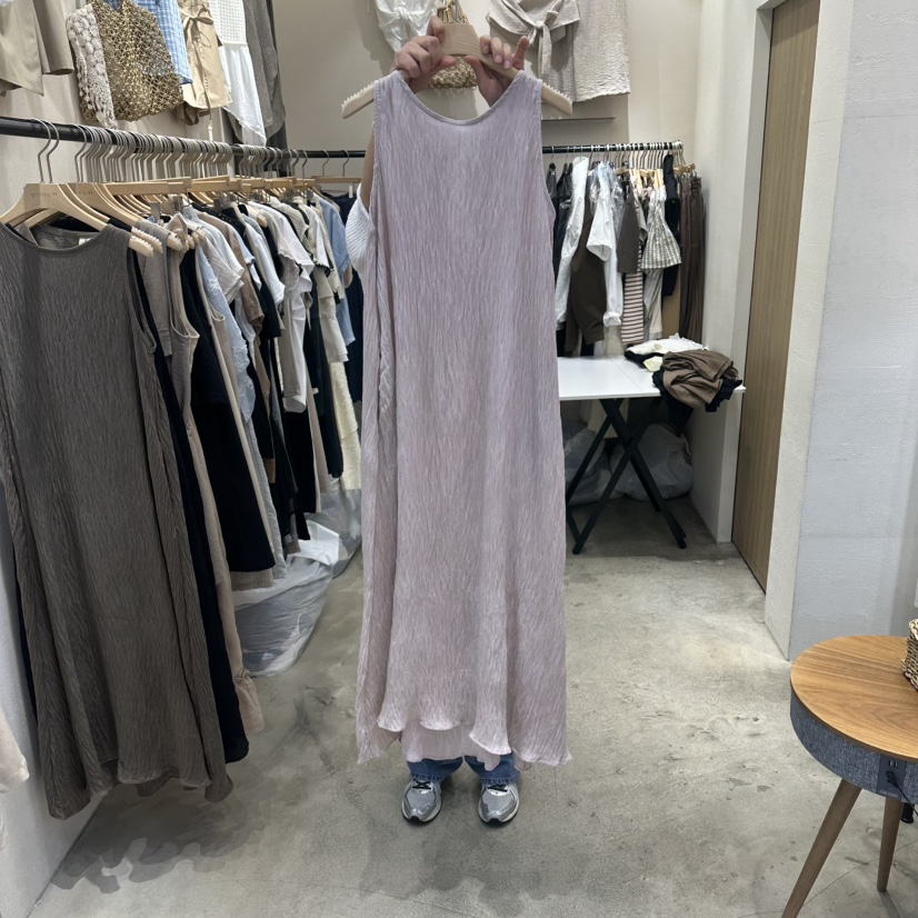 HOLYBANANA韓國東大門直郵女士新款休閑26夏季連衣裙褶裥groovy.H/HOLYBANANA連衣裙圖色1