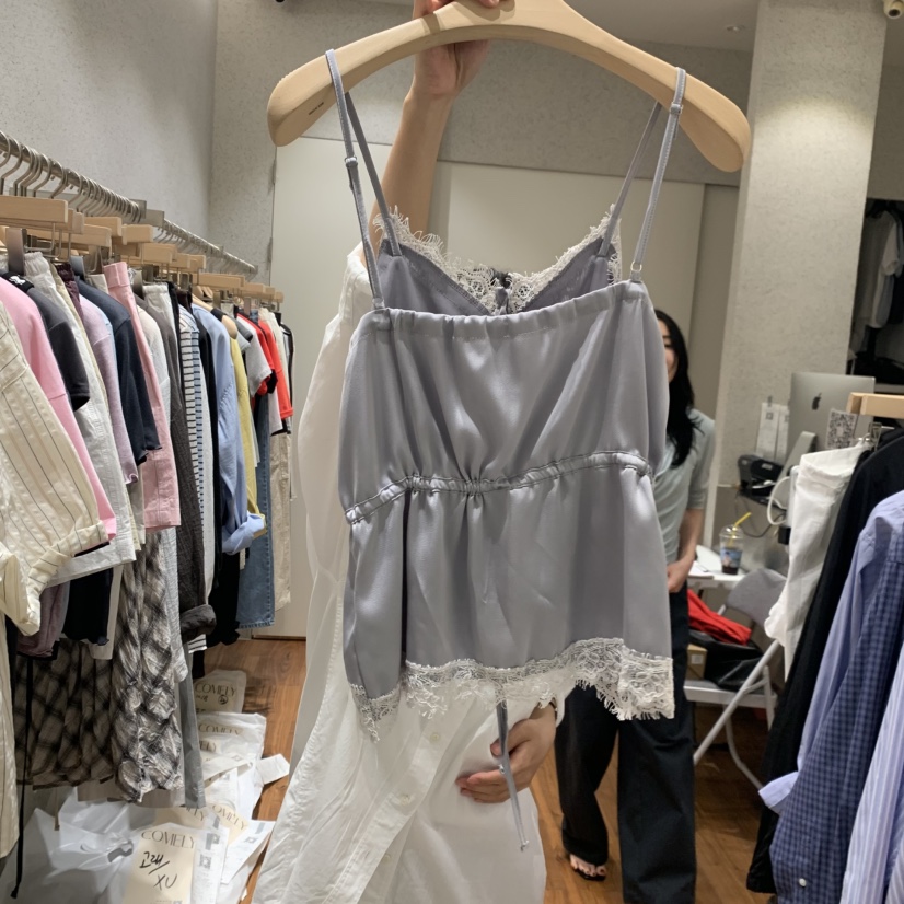 COMELY韓國代購女士新款人氣26春夏推薦吊帶背心不含內搭COMELY吊帶/背心