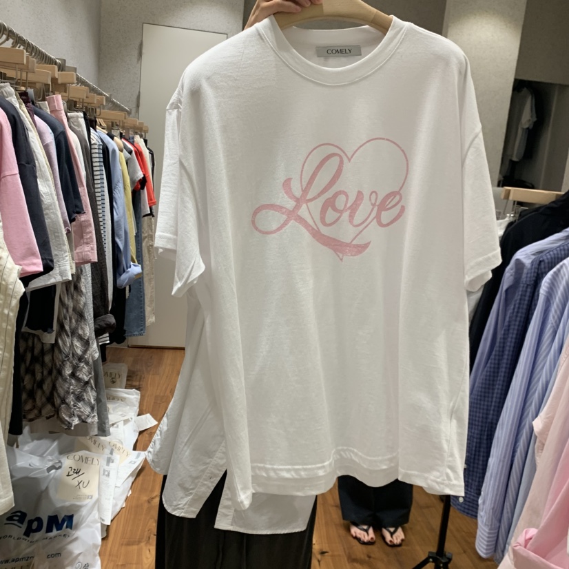 COMELY韓國直郵實拍女裝新品推薦熱賣時尚26夏季休閑人氣T恤COMELYT恤圖色1