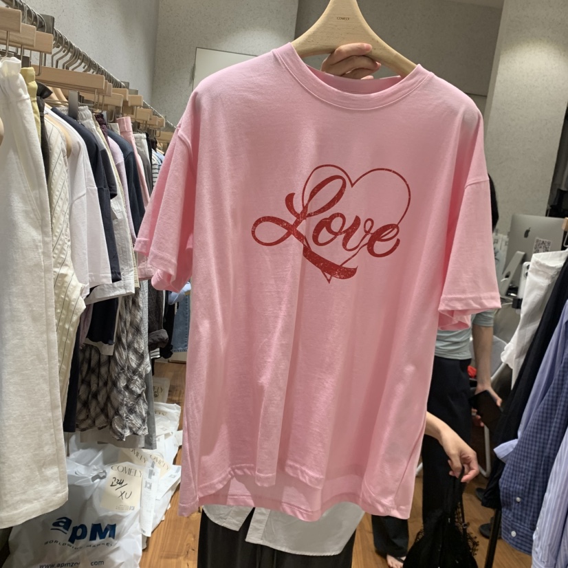 COMELY韓國直郵實拍女裝新品推薦熱賣時尚26夏季休閑人氣T恤COMELYT恤圖色2