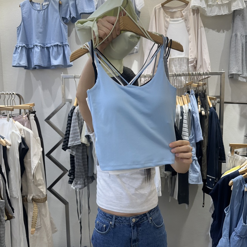 HIPTIQUE韓國代購女裝新品職業休閑人氣26春夏26夏季吊帶背心HIPTIQUE吊帶/背心圖色2