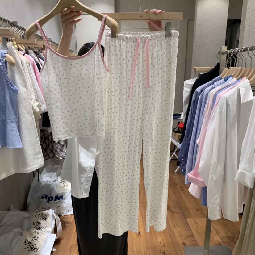 COMELY韓國直郵實拍女士新款26夏季休閑人氣推薦睡衣兩件套COMELY睡衣圖色1