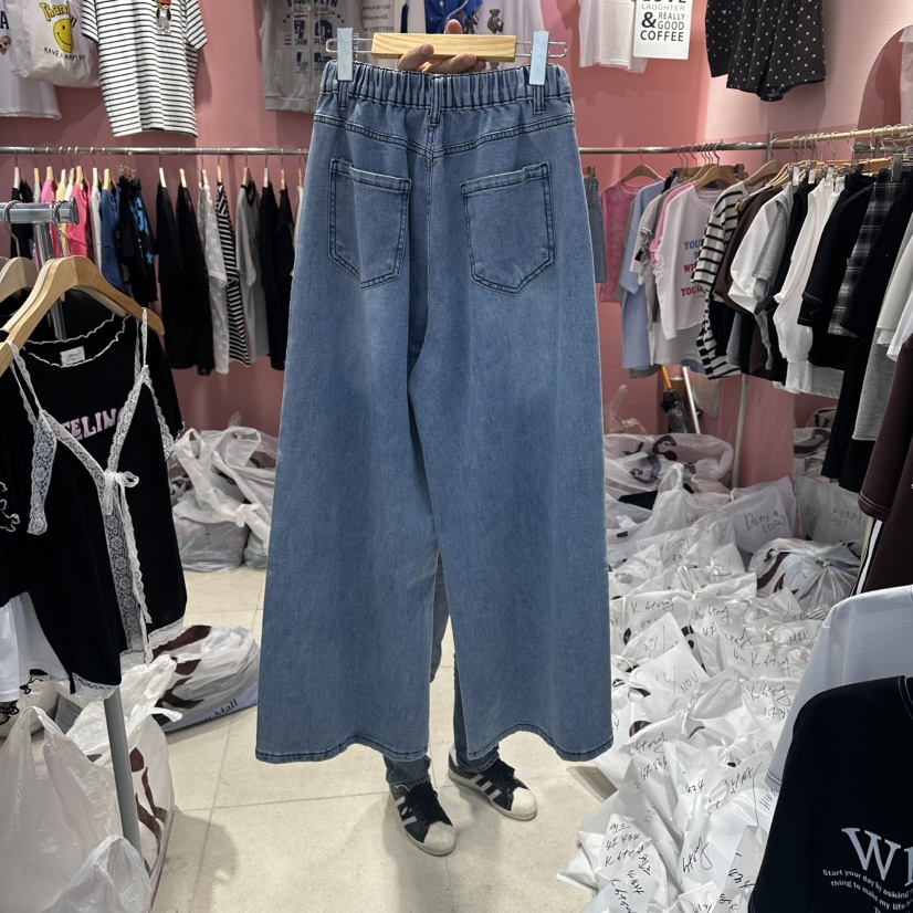 K STORY韓國直郵女士新品推薦休閑26春夏人氣牛仔褲絲帶K STORY牛仔褲