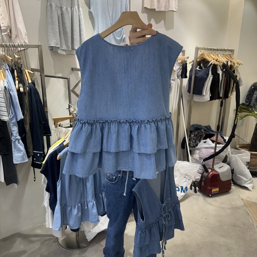 HIPTIQUE韓國直郵女裝新品26夏季職業時尚26春夏馬甲褶皺HIPTIQUE馬甲