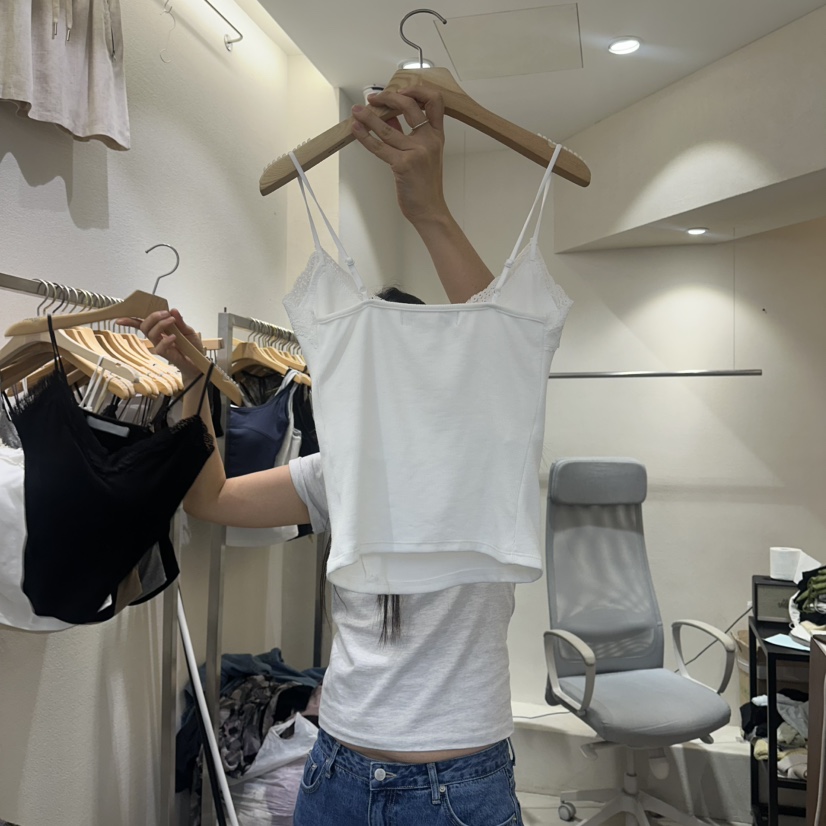 HIPTIQUE韓國東大門直郵女裝新品時尚26夏季吊帶背心蕾絲HIPTIQUE吊帶/背心
