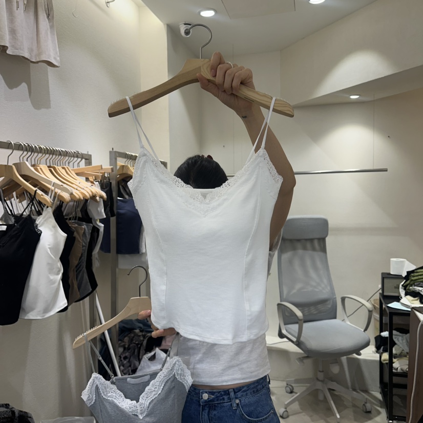 HIPTIQUE韓國東大門直郵女裝新品時尚26夏季吊帶背心蕾絲HIPTIQUE吊帶/背心圖色1