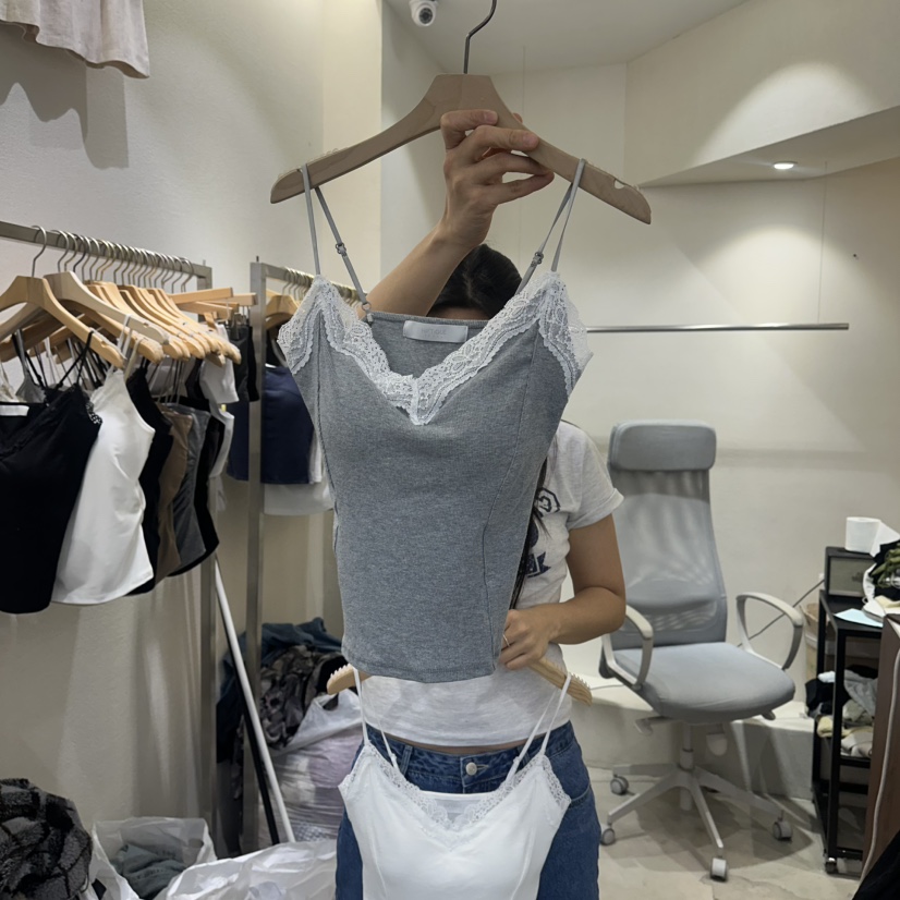 HIPTIQUE韓國東大門直郵女裝新品時尚26夏季吊帶背心蕾絲HIPTIQUE吊帶/背心圖色2