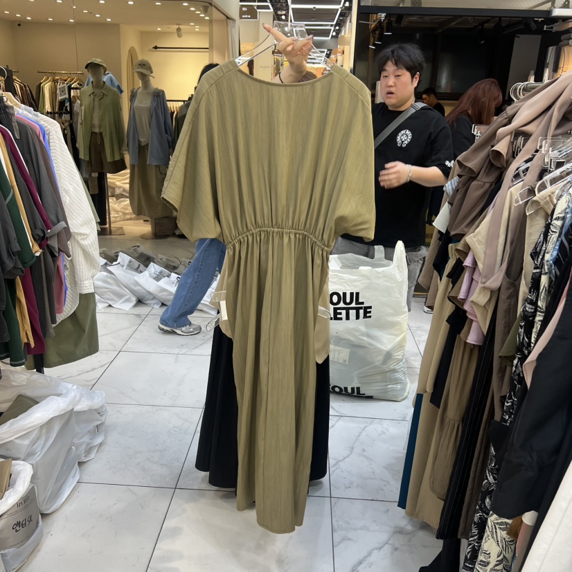 MARIGOLD韓國直郵女士新品休閑職業推薦人氣26春夏連衣裙褶皺MARIGOLD連衣裙