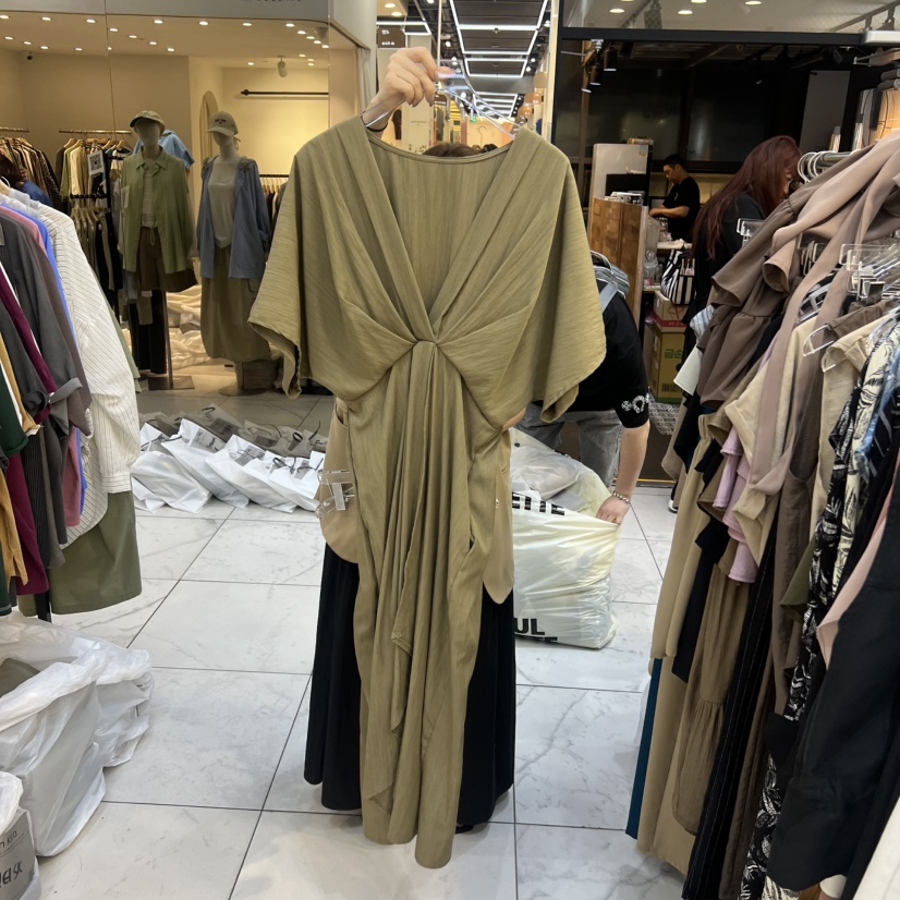 MARIGOLD韓國直郵女士新品休閑職業推薦人氣26春夏連衣裙褶皺MARIGOLD連衣裙圖色1
