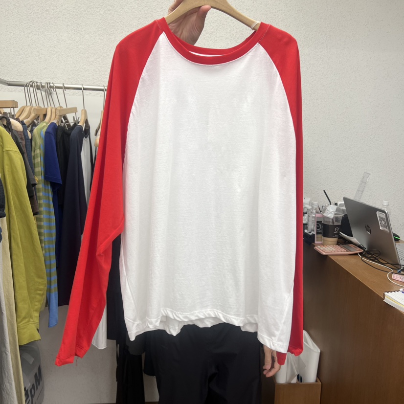 ROMANTICIZE東大門實拍韓國女士新款人氣時尚長袖T恤插肩袖ROMANTICIZE長袖T恤圖色3