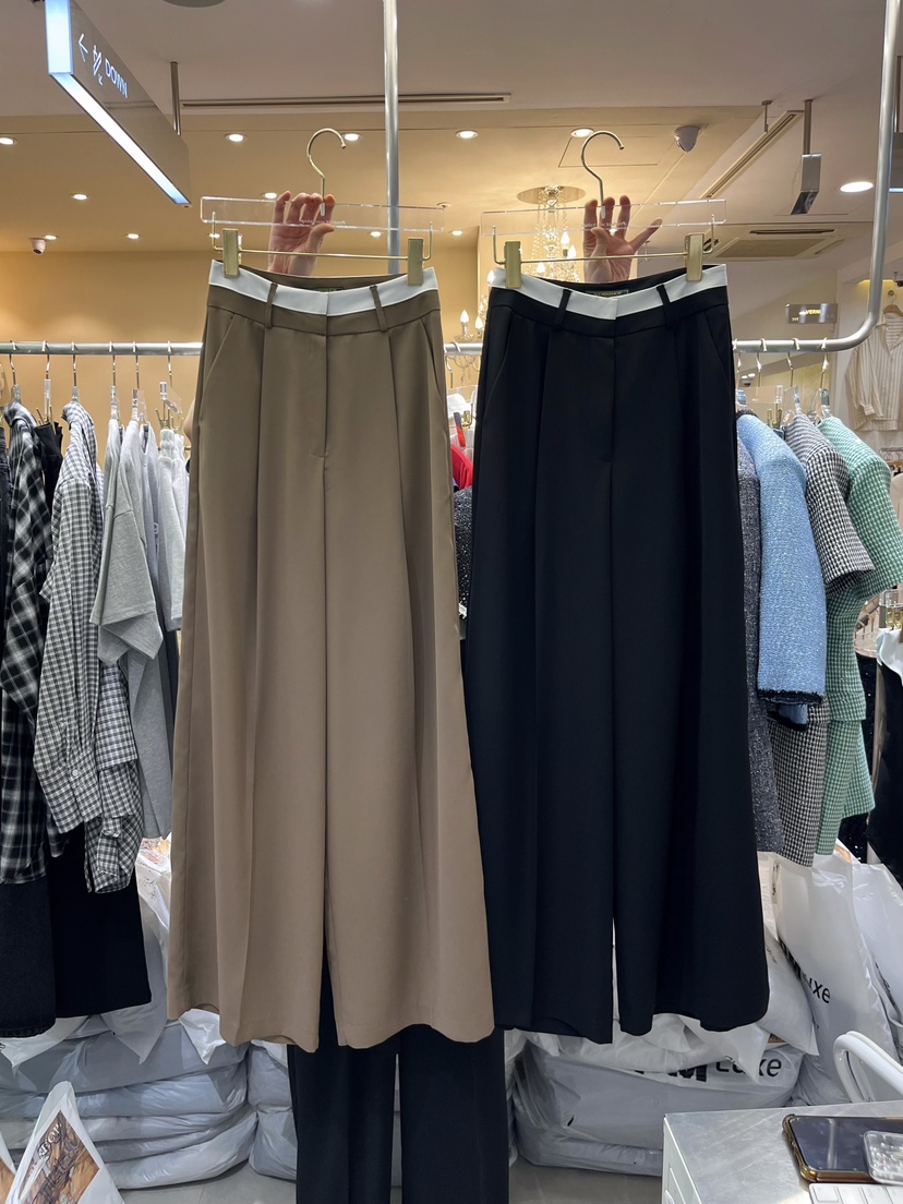 WORK SHOP東大門實拍韓國女裝新款26春夏休閑熱賣休閑褲Work_shop休閑褲
