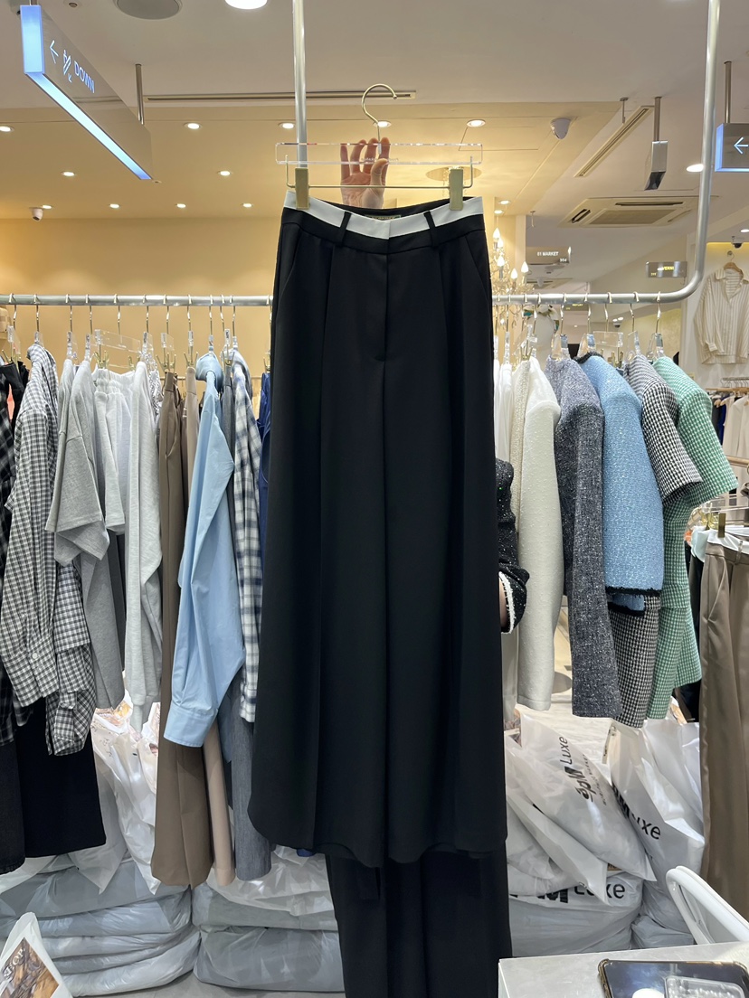 WORK SHOP東大門實拍韓國女裝新款26春夏休閑熱賣休閑褲Work_shop休閑褲圖色2