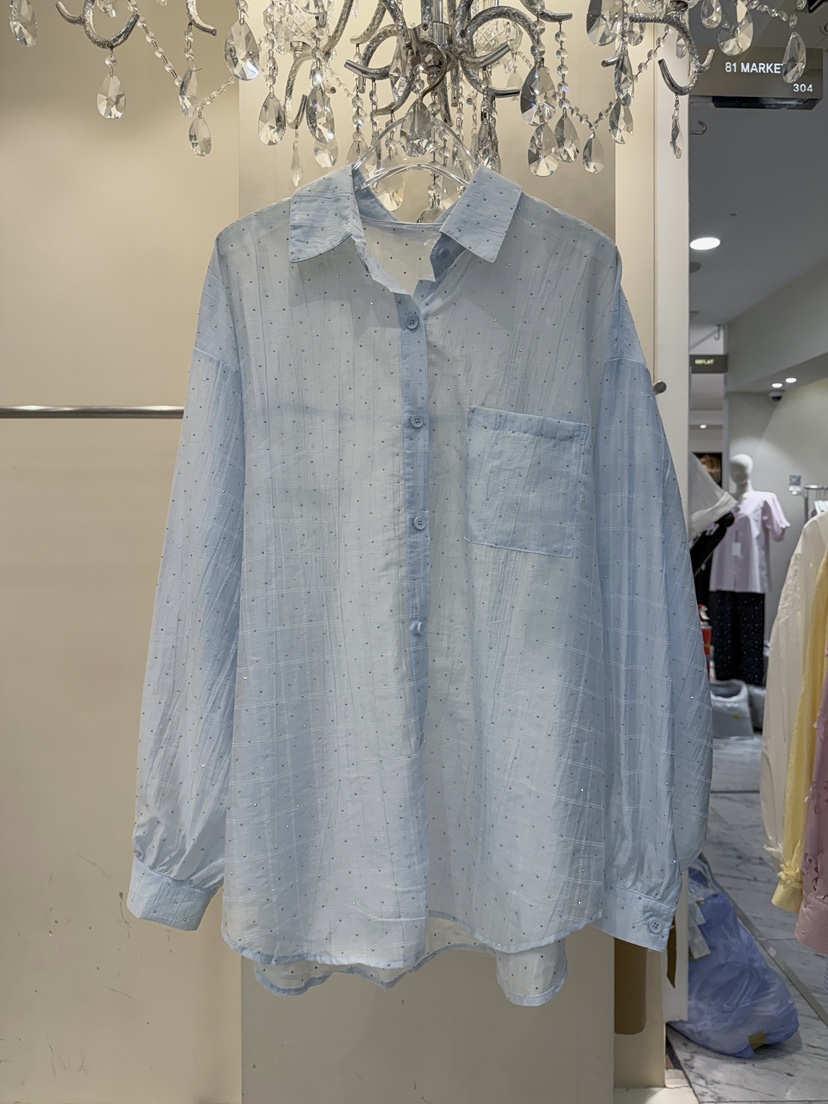 81 MARKET-L東大門實拍韓國女裝新品職業人氣襯衫蕾絲衫81 MARKET-L襯衫/蕾絲衫圖色3