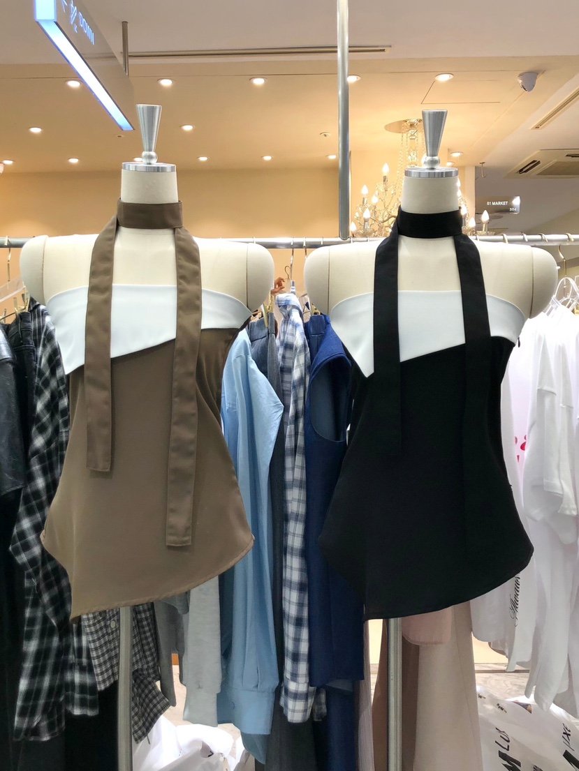 WORK SHOP韓國直郵女士新品人氣推薦時尚吊帶背心含圍巾Work_shop吊帶/背心