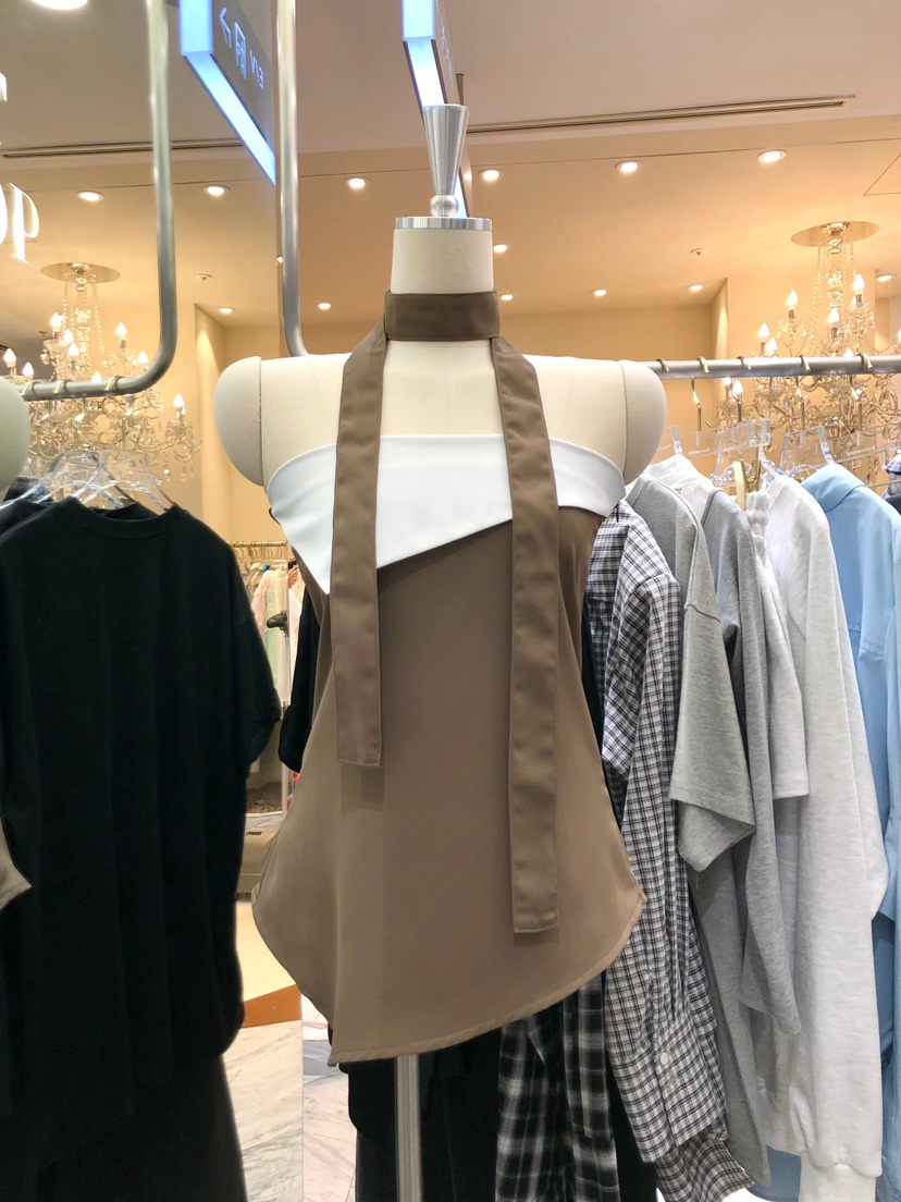 WORK SHOP韓國直郵女士新品人氣推薦時尚吊帶背心含圍巾Work_shop吊帶/背心圖色1
