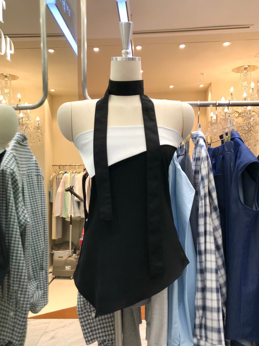 WORK SHOP韓國直郵女士新品人氣推薦時尚吊帶背心含圍巾Work_shop吊帶/背心圖色2