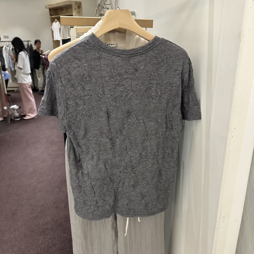PITA/THEVERLIN韓國直郵實拍女士新款26春夏26夏季T恤褶裥PITA/THEVERLINT恤