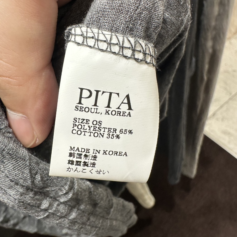 PITA/THEVERLIN韓國直郵實拍女士新款26春夏26夏季T恤褶裥PITA/THEVERLINT恤