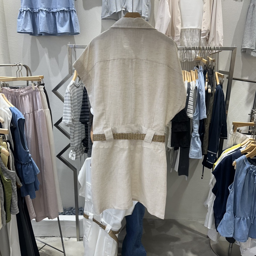 HIPTIQUE韓國東大門代購女士新品熱賣連體褲不含腰帶亞麻HIPTIQUE連體褲