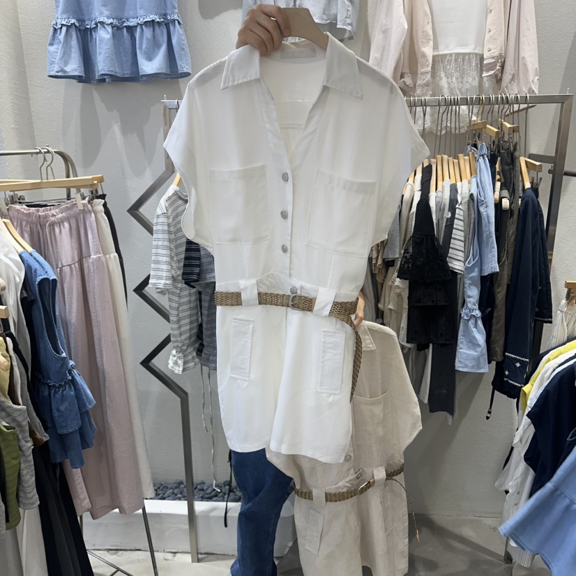 HIPTIQUE韓國東大門代購女士新品熱賣連體褲不含腰帶亞麻HIPTIQUE連體褲圖色1