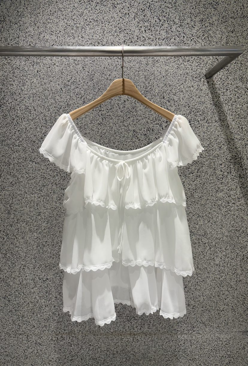 ADDICTED韓國直郵女士新品26春夏推薦職業休閑襯衫蕾絲衫ADDICTED襯衫/蕾絲衫圖色1