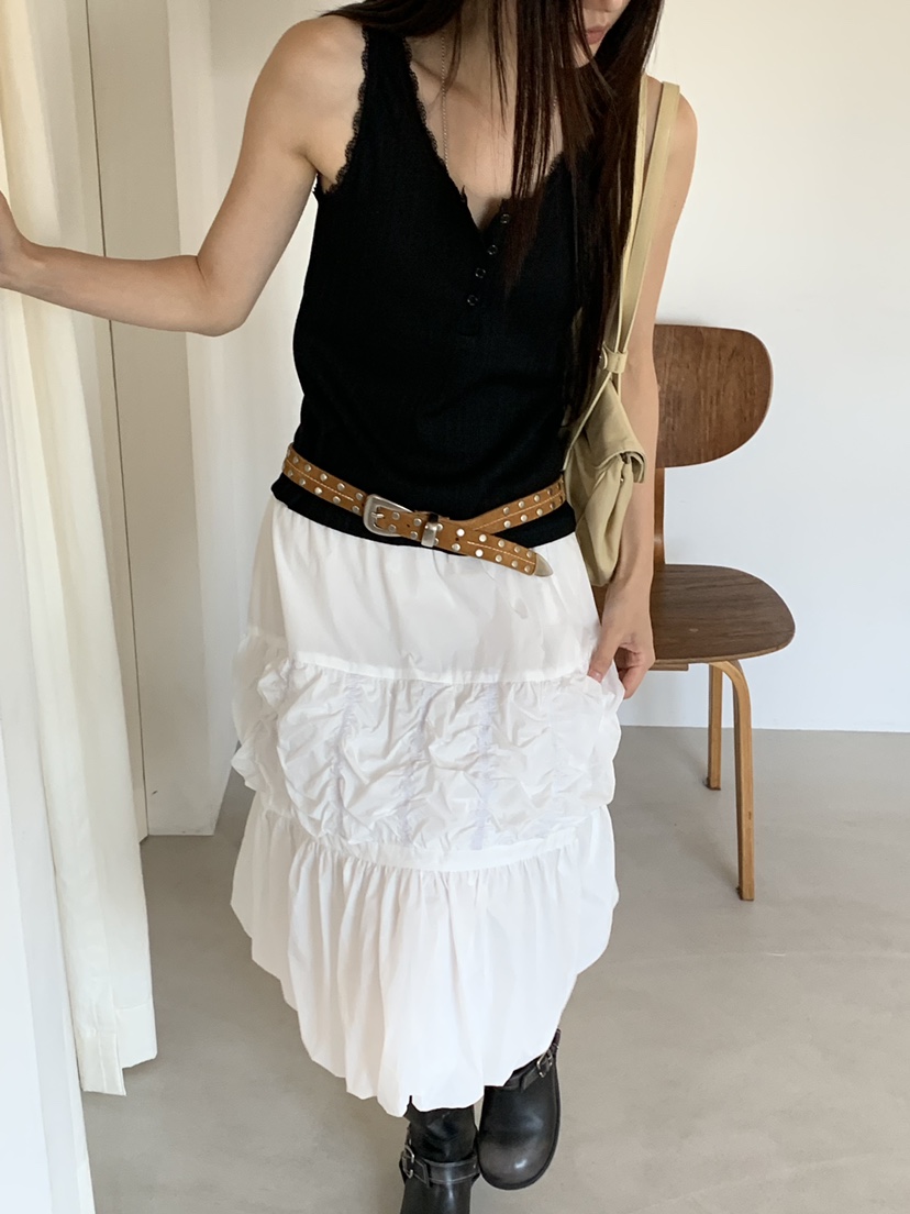 RIVER RAIN韓國直郵女士新品26春夏職業26夏季休閑時尚長裙RIVER RAIN長裙